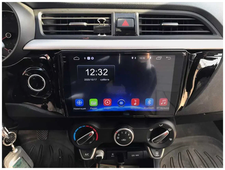 Магнитола для KIA Rio 4, Rio X-Line 2017-2020 (рамка с кнопкой) - Teyes CC4-PRO монитор 9.5" 2K QLED на Android 13, Snapdragon 778G, ИИ, CarPlay, DSP, 4G SIM-слот
