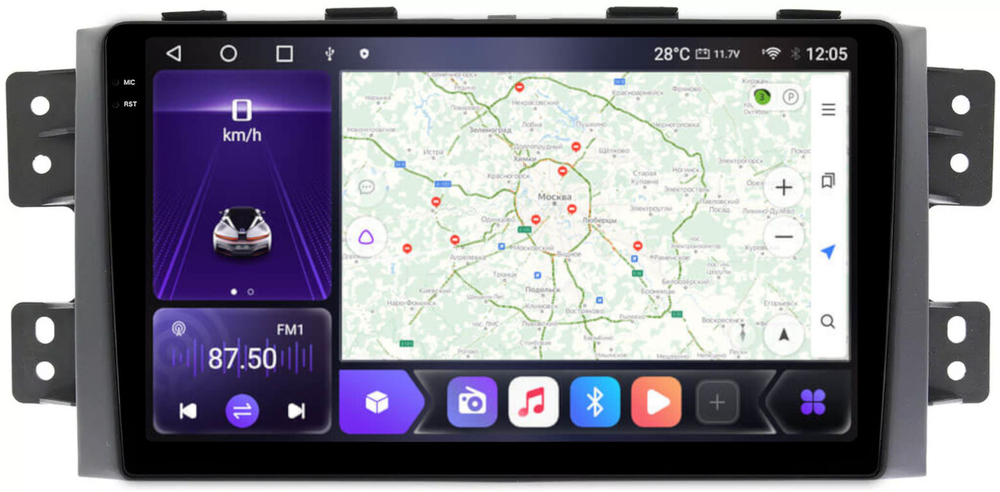 Магнитола для KIA Mohave 2008-2017 - Kuberg OL-9738 QLed+2K, Android 12, TS10,  CarPlay, 4G SIM-слот