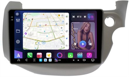Магнитола для Honda FIT 2 2007-2014, FIT Shuttle - FarCar XXL10-9521 монитор 10.36" 2K QLED на Android 14, TS20, 8+256Гб, CarPlay, 4G SIM-слот