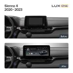 Магнитола для Toyota Sienna XL40 2020-2024+ - Teyes LUX ONE ROUND монитор 12.3" 2K QLED на Android 10, Быстрая, CarPlay, 4G SIM-слот