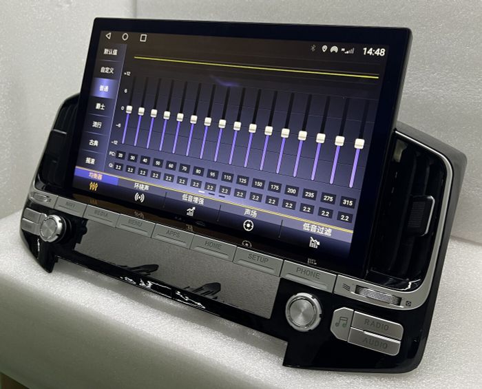 Магнитола для Toyota Land Cruiser 200 2015-2021 (без JBL и без 360) - Kuberg KP-T1302 монитор 13.3" на Android 10, 6/128ГБ, Carplay, 4G SIM-слот