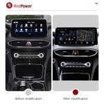 Магнитола для Hyundai Santa Fe 4 2018-2021 - Redpower 85410XLB монитор 12.3" QLED в стиле BMW, Android 14, Быстрейшая, CarPlay, 4G SIM-слот