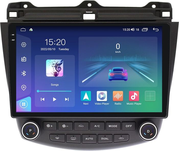 Магнитола для Honda Accord 7 2003-2008 - Parafar PF404LUX3U2K на Android 13, QLED+2K, ТОП процессор, 8Гб+128Гб, CarPlay, 4G SIM-слот