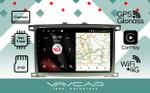 Магнитола для Toyota Land Cruiser 100, Lexus LX470 2002-2007 (экран климата снизу) - Vaycar VA77-1166 на Android 13, 4G SIM-слот