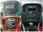 Магнитола для Toyota Land Cruiser 100 1998-2002 (правый руль, климат на ШГУ) - FarCar BX877 монитор 13" 2K QLED на Android 13, TS10, 6+128, CarPlay, 4G SIM-слот