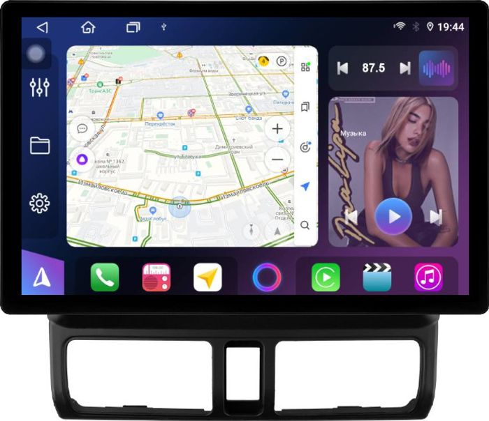 Магнитола для Honda CR-V 2 2000-2006 - FarCar BX877 монитор 13" 2K QLED на Android 13, Быстрая, CarPlay, 4G SIM-слот