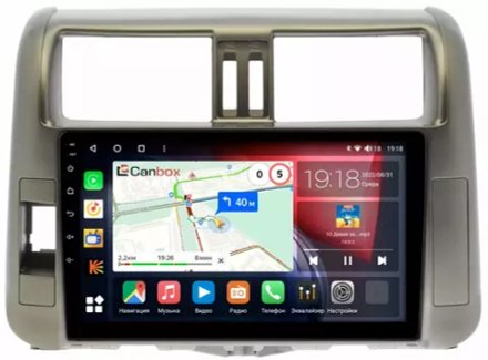 Магнитола для Toyota Land Cruiser Prado 150 2009-2013 - Canbox 9006/9005 Qled, Android 10, ТОП процессор, SIM-слот