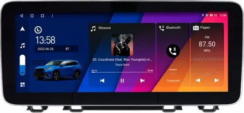 Магнитола для Honda CR-V 5 2017-2022 - Canbox H-Line 0037 монитор 12.3" QLED в стиле MERCEDES на Android 10, ТОП-процессор, CarPlay, 4G SIM-слот
