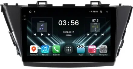 Магнитола для Toyota Prius Alpha 40 2014-2021 (правый руль) - FarCar DX9-9533F2 монитор 9.5" IPS на Android 13, 4+64Гб, CarPlay
