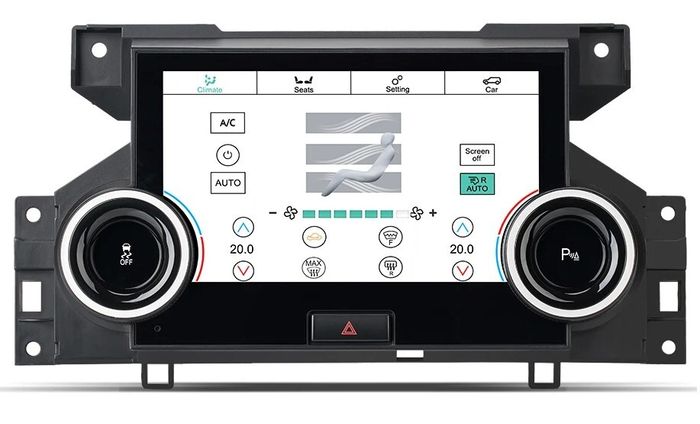 Сенсорная панель климата Land Rover Discovery 4 2010-2016 - LCD / ЖК экран 7", без отверстия под CD
