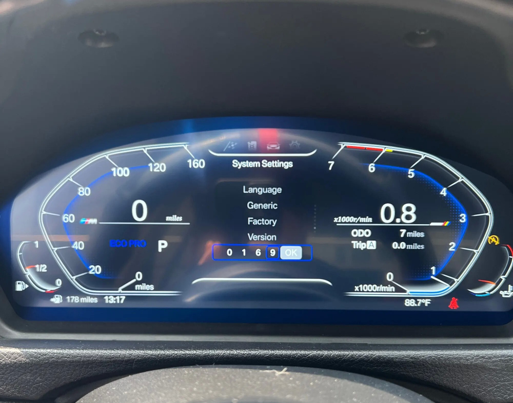 Электронная панель приборов BMW 3-серия F30 2012-2018 - 1292-F30  с LCD / ЖК 12.3" экраном QLED
