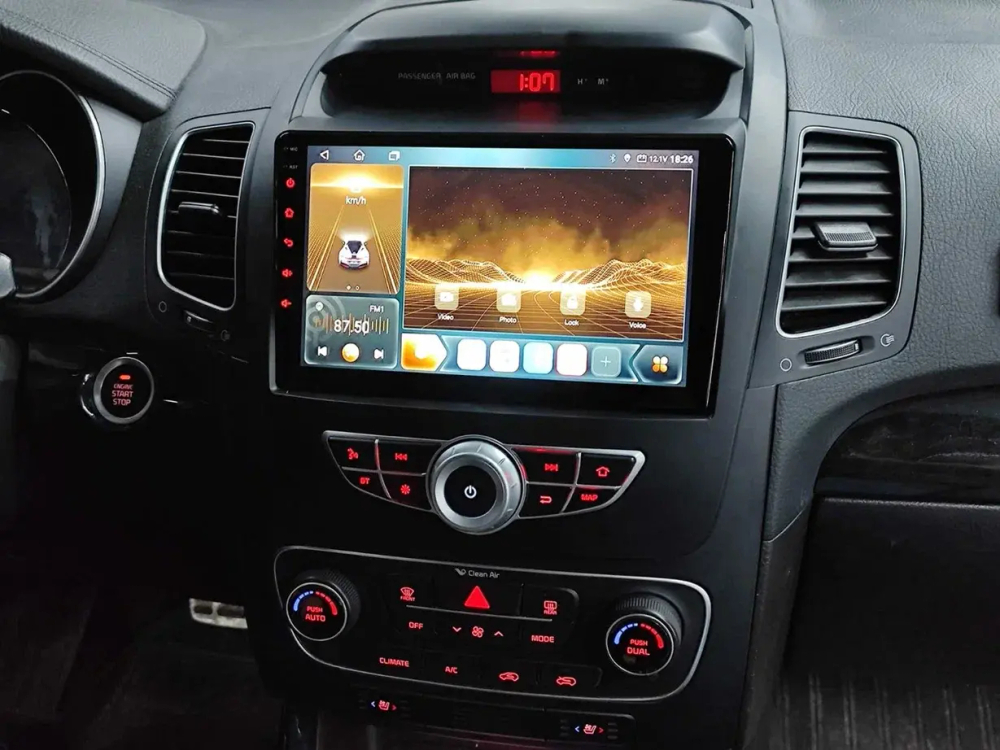 Магнитола для KIA Sorento 2012-2016 (климат на ШГУ) - Kuberg QLed, Android 13, TS20, CarPlay, SIM-слот