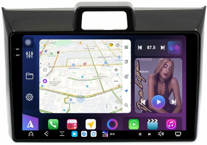 Магнитола для Toyota Corolla Axio 2, Fielder 3 2012-2023 - FarCar GX9-9545 монитор 9.5" 2K QLED на Android 14, TS20, 6+128Гб, CarPlay, 4G SIM-слот