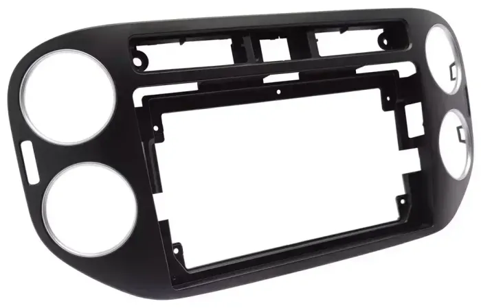 Магнитола для Volkswagen Tiguan 1 2011-2016 (аварийка прямоугольная, рамка чёрная) - FarCar BX489M-360 монитор 9.5" 2K QLED на Android 13, 6Гб+128Гб, CarPlay, 4G SIM-слот, 4 камеры в комплекте