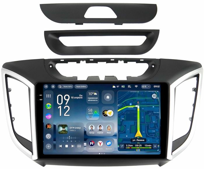 Магнитола для Hyundai Creta 1 2016-2021 - Teyes CC4-PRO монитор 9.5" 2K QLED на Android 13, Snapdragon 778G, ИИ, CarPlay, DSP, 4G SIM-слот