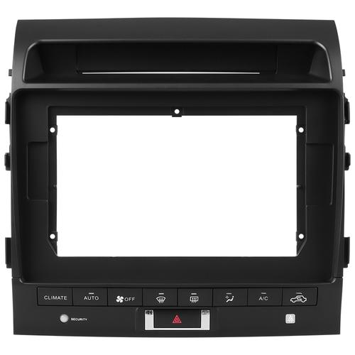 Комплект рамки с разъёмами 10" Toyota Land Cruiser 200 2007-2015 климат на экране ШГУ физ.кнопки снизу