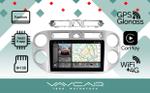 Магнитола для Volkswagen Tiguan 2007-2016 (рамка белая) - Vaycar VA81-0489-2K на Android 13, Быстрая, 2K QLED, CarPlay, 4G SIM-слот