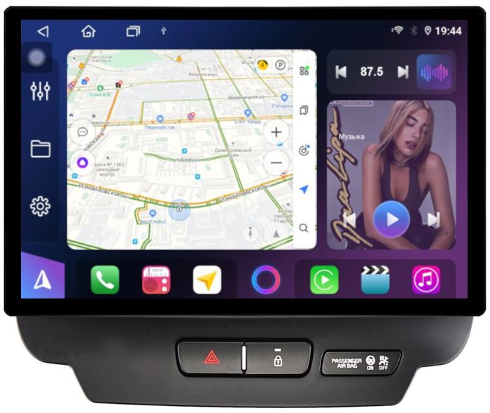 Магнитола для KIA Ceed 3 2018-2020 - FarCar BX877 монитор 13" 2K QLED на Android 13, Быстрая, CarPlay, 4G SIM-слот