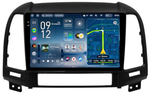 Магнитола для Hyundai Santa Fe 2 CM 2006-2012 (рамка черная) - Teyes CC4-PRO монитор 9.5" 2K QLED на Android 13, Snapdragon 778G, ИИ, CarPlay, DSP, 4G SIM-слот