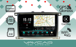 Магнитола для Toyota Land Cruiser 100, Lexus LX470 2002-2007 (экран климата снизу) - Vaycar VA77-1166 на Android 13, 8-ядер, 4G SIM-слот