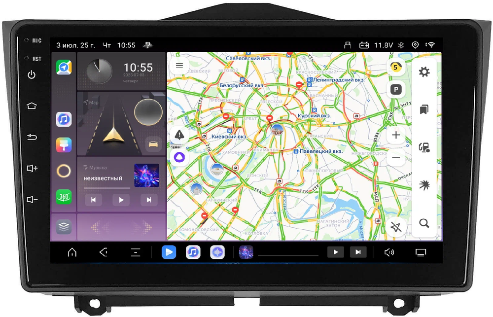 Магнитола для Lada Granta 2018+ - Kuberg QLed, Android 13, TS20, CarPlay, SIM-слот