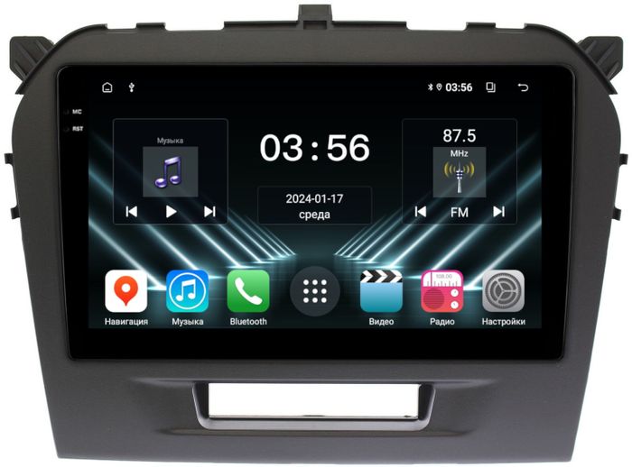 Магнитола для Suzuki Vitara 2015-2022 - FarCar DX212/571M монитор 9.5" IPS на Android 13, 4+64Гб, CarPlay