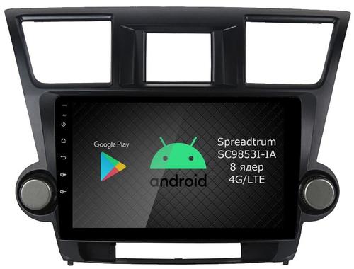 Магнитола для Toyota Highlander 2 2007-2013 XU40 - Airok RI-1122 Android 12, ТОП процессор, 8/128Гб, SIM-слот (крутилки декоративные)