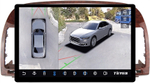 Магнитола для Toyota Camry 30 2001-2006 (рамка дерево 1) - Teyes CC3-2K-360 монитор 13" 2K QLED на Android 10, 6Гб+128Гб, CarPlay, 4G SIM-слот, 4 камеры в комплекте