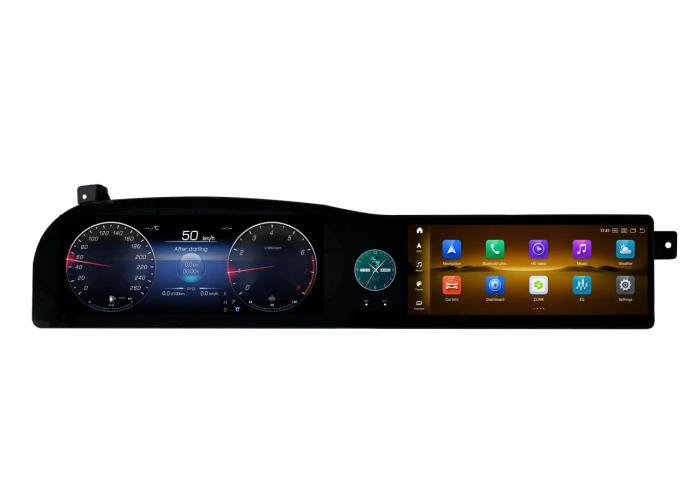 Магнитола для Mercedes-Benz S-класс W221 2005-2013, CL C216 (NTG 3.0/3.5) - Kuberg на Android 14, экран 12,3, 4G SIM-слот