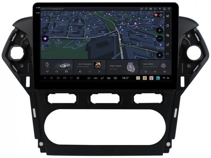 Магнитола для Ford Mondeo 4 2010-2014 - Kuberg OL-1281-1 QLed+2K, Android 13, UIS7870 (DUDU7), CarPlay, SIM-слот