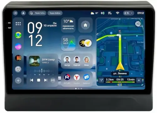 Магнитола для Mitsubishi Delica D5 2019+ - Teyes CC4-PRO монитор 10.36" 2K QLED на Android 13, Snapdragon 778G, ИИ, CarPlay, DSP, 4G SIM-слот