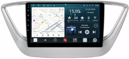 Магнитола для Hyundai Solaris 2 2017-2022, Solaris HS 2024+ - Redpower 167 Android 10, ТОП процессор, 6Гб+128Гб, CarPlay, SIM-слот