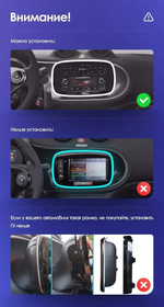 Магнитола для Mercedes-Benz Smart ForTwo/ForFour W453 2014-2023 - FarCar BX9-360-9628 монитор 9.5" 2K QLED на Android 13, 6Гб+128Гб, CarPlay, 4G SIM-слот, 4 камеры в комплекте