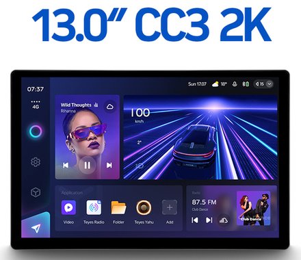Магнитола для Haval F7, F7x 2019-2022 - Teyes CC3-2K монитор 13", QLED+2K, Android 10, ТОП процессор, 4G SIM-слот, CarPlay