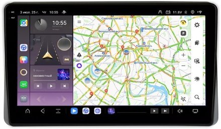 Магнитола для Volkswagen T5, T6, Tiguan, Passat, Polo, Jetta, Amarok, Golf и др., Skoda Fabia, Rapid - Kuberg SF-1075 QLed+2K, Android 13, TS20, CarPlay, 4G SIM-слот