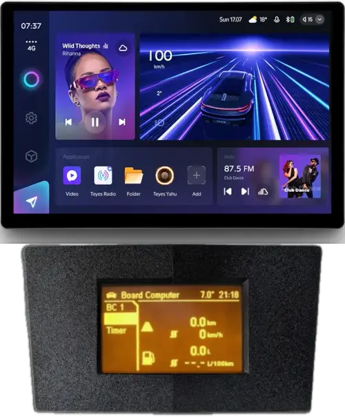 Магнитола для Opel Astra H (перенос БК вниз, черная) - Teyes CC3-2K монитор 13", QLED+2K, Android 10, 4G SIM-слот, CarPlay
