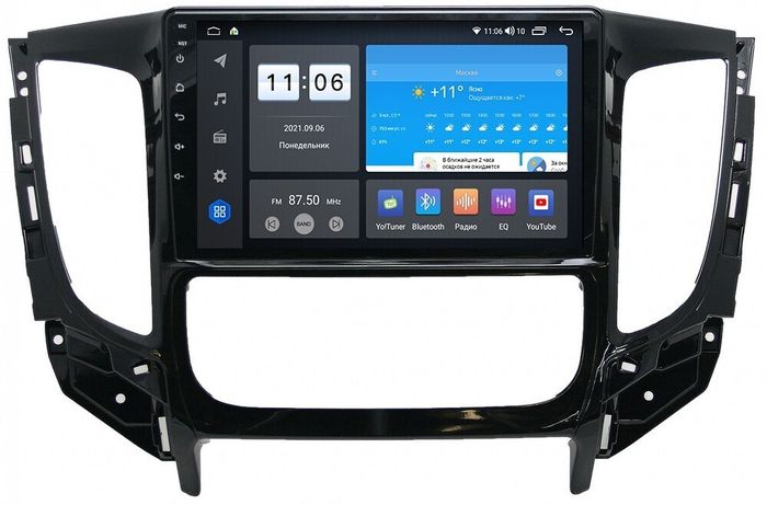 Магнитола для Mitsubishi L200 2015-2019 (климат), Pajero Sport 3 2016-2023 (МКПП), FIAT Fullback - ZX383R9-7862 Android 10, ТОП процессор, SIM-слот