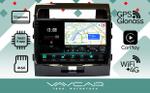 Магнитола для Toyota Land Cruiser 200 2007-2015 (экран климата внизу) - Vaycar VA77-0381-2K на Android 13, Быстрая, 2K QLED, CarPlay,4G SIM-слот