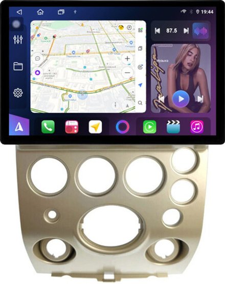 Магнитола для Infiniti QX56 JA60 2004-2007 (поддержка Bose) - FarCar BX877 монитор 13" 2K QLED на Android 13, TS10, 6+128, CarPlay, 4G SIM-слот