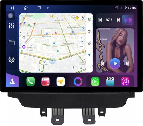 Магнитола для Mazda CX-3 2014-2023 (ШГУ монохром) - FarCar BX877 монитор 13" 2K QLED на Android 13, TS10, 6+128, CarPlay, 4G SIM-слот