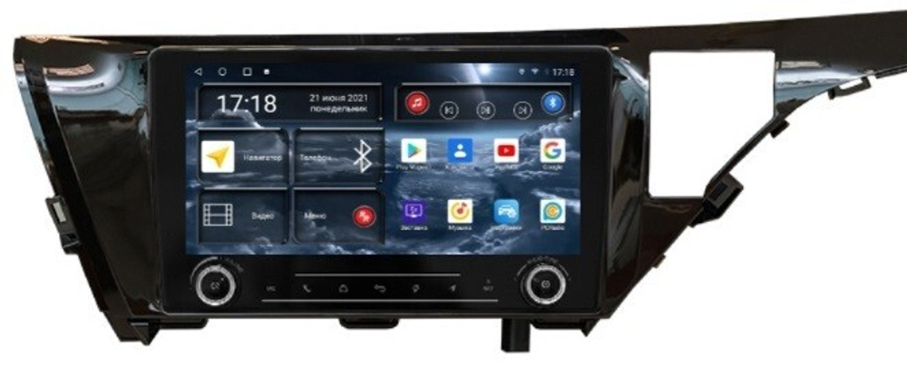 Магнитола для Toyota Camry 70 2017-2020 (без JBL) - Redpower K 331 Android 10, ТОП процессор, Hi-Fi звук, 6Гб+128Гб, CarPlay, SIM-слот