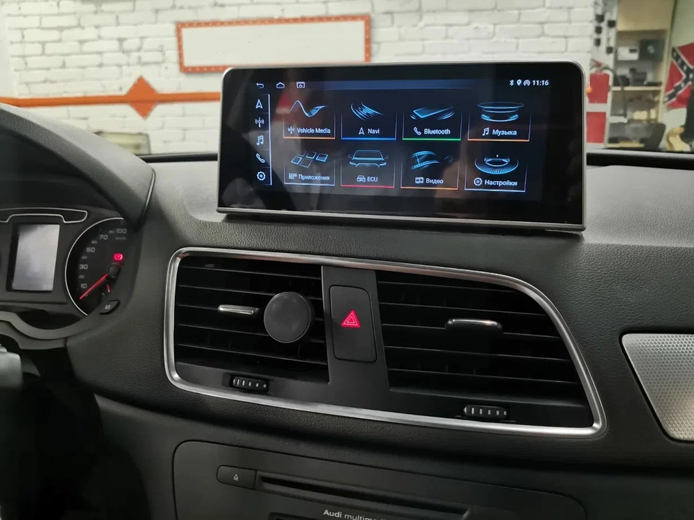 Магнитола для Audi Q3 2011-2019 - Kuberg MRW-A8801 монитор 8.8", Android 10, 8Гб+64Гб, SIM-слот, CarPlay