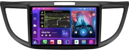 Магнитола для Honda CR-V 4 2012-2016 (большая рамка) - FarCar BM9-2K-7073-9 монитор 9.5" 2K QLED на Android 14, TS10, 4+32Гб, CarPlay, 4G SIM-слот