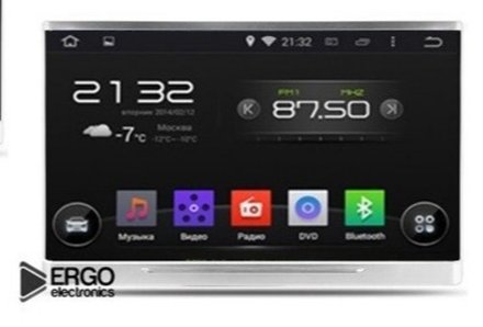 Монитор на подголовник для Lexus/Toyota - ERGO ER11LA с сенсорным экраном 11” (FullHD 1920x1080, Android, 3+32Gb) серебряный