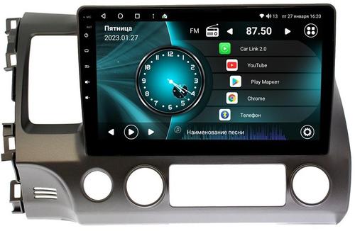Магнитола для Honda Civic 2005-2012 (левый руль, рамка 10)- Vaycar VA20-0044 на Android 13, 4G SIM-слот