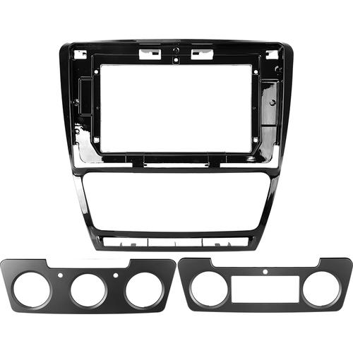Комплект рамки с разъёмами 10.1" Skoda Octavia A5 2004-2013 черная
