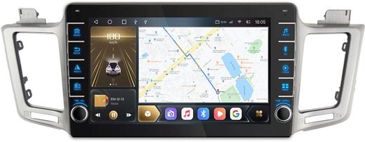 Магнитола для Toyota RAV4 XA40 2012-2019 - Kuberg SF-1610 (кнопки и крутилки), Android 12, TS10,  CarPlay, 4G SIM-слот