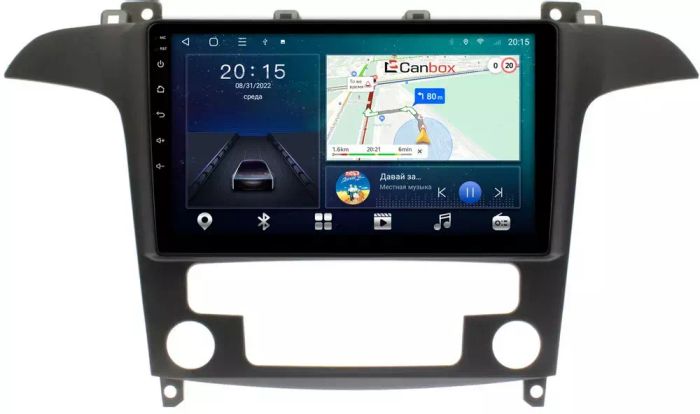 Магнитола для Ford Galaxy / S-Max 2006-2015 (климат) - CanBox 9-9486 Android 10, SIM-слот