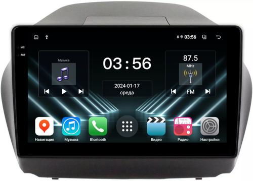 Магнитола для Hyundai iХ35, Tucson 2 2009-2015 (без штатного усилителя) - FarCar DX10-7051-10AB монитор 10.36" IPS на Android 13, 4+64Гб, CarPlay