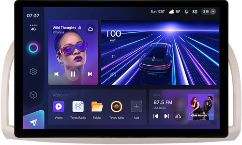 Магнитола для Nissan March K12 / Micra K12 / 2002-2010 - Teyes CC3-2K монитор 13", QLED+2K, Android 10, Быстрая, 4G SIM-слот, CarPlay